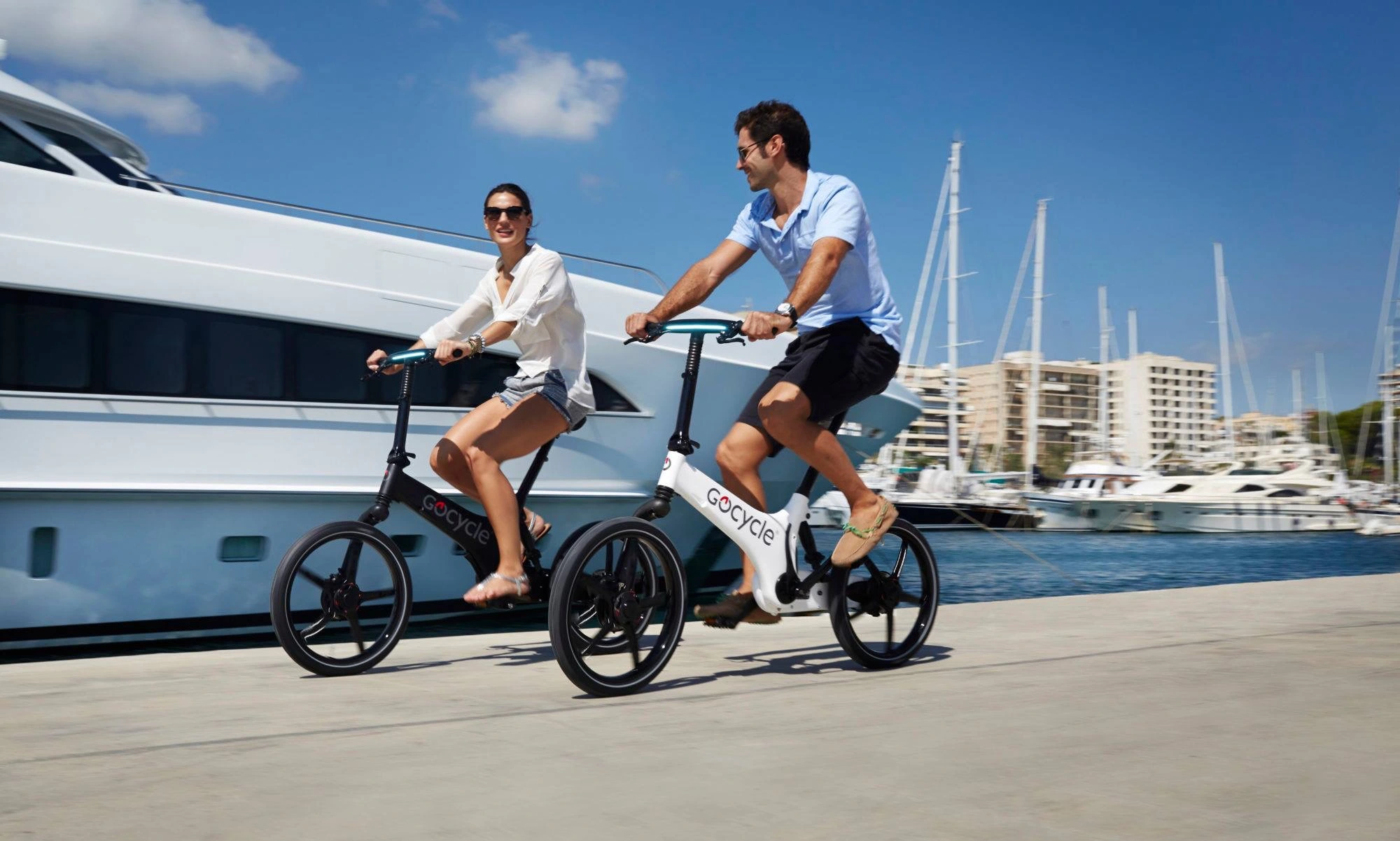 Vélo électrique pliant Gocycle d'occasion certifié — Movinnov, conciergerie yachting Côte d'Azur (4)